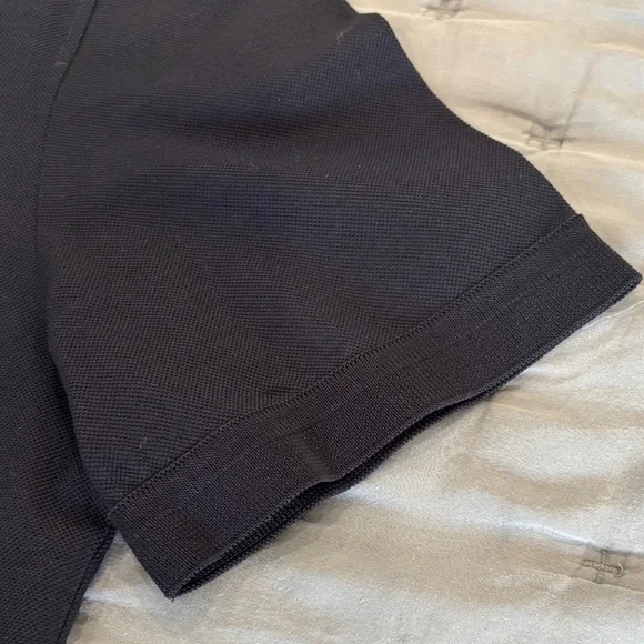 Salvatore Ferragamo Navy Polo with Silver Zip